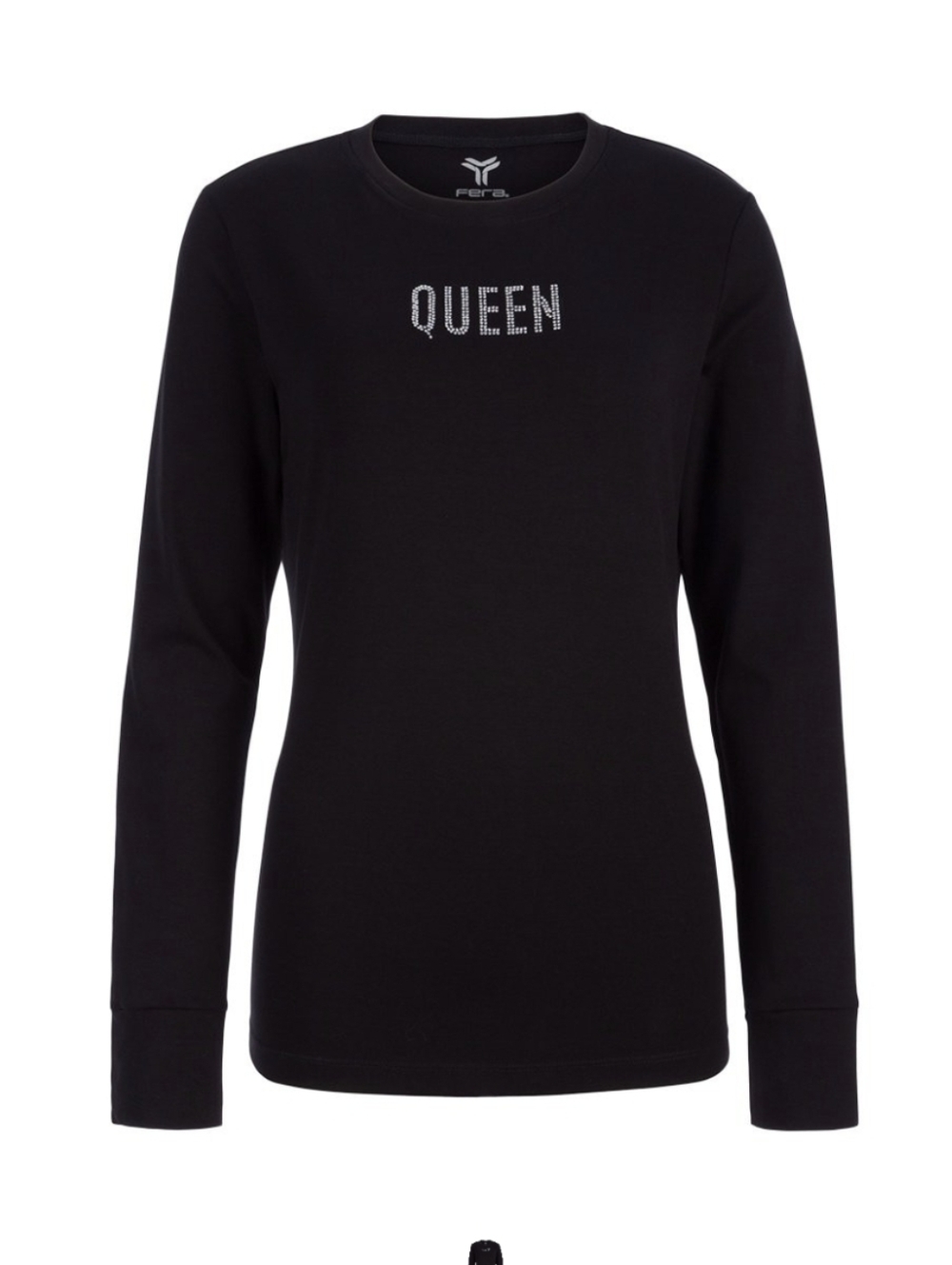 Fera Queen Top Black Long Sleeve Size Small. New.